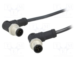 Cable: for sensors/automation; PIN: 5; M12-M12; 1m; plug; plug; 60V