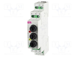 Voltage indicator; 3x230VAC; IP20; for DIN rail mounting