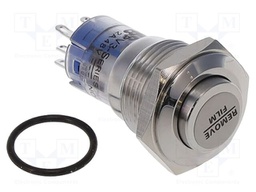 Switch: vandal resistant; Pos: 2; DPDT; 2A/48VDC; IP40; ON-(ON)