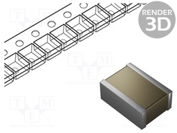 Capacitor: ceramic; MLCC; 1uF; 250VDC; X7R; ±10%; SMD