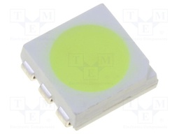 LED; SMD; 5050,PLCC6; blue (ice blue); 18÷21lm; 5x5x1.5mm; 120°