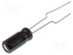 Capacitor: electrolytic; THT; 10uF; 400VDC; Ø10x15mm; Pitch: 5mm