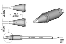 Tip; chisel; 2.7x1mm