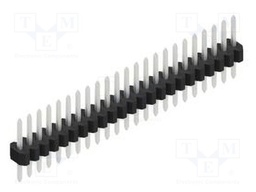 Connector: pin strips; pin header; male; PIN: 23; 1.27mm; THT; 1x23