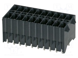 PCB headers, nominal cross section: 1.5 mm?, color: black, n