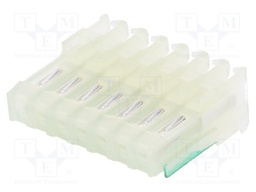 Plug; wire-board; female; PIN:7; end connector; 2.54mm; IDC; 28AWG