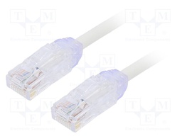Patch cord; TX6A-28™,U/UTP; 6a; solid; Cu; LSZH; white; Len: 3m