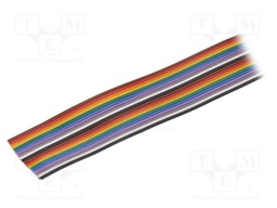 Wire: ribbon; stranded; Cu; 6x26AWG; unshielded; PVC; 150/600V