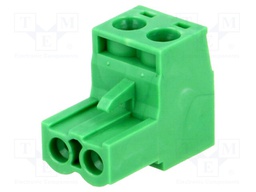 Pluggable terminal block; 5.08mm; ways: 2; straight; plug; female