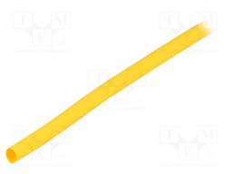 Heat shrink sleeve; thin walled; 3: 1; 6mm; L: 30m; yellow