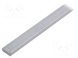 Profiles for LED modules; white; surface; natural; L: 1m; anodized