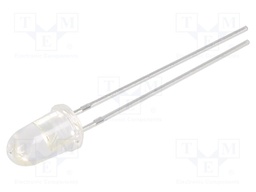 LED; 5mm; red; 12000÷22000mcd; 12°; Front: convex; 1.8÷2.6V; 60mW