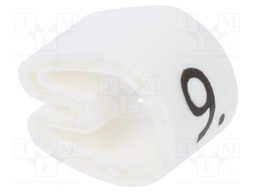 Markers for cables and wires; Label symbol: 9; 4.3÷6.9mm; PVC