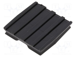 Self-adhesive cable holder; polyamide; black; Ht: 6.6mm; L: 24.9mm