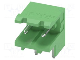 PCB headers, nominal cross section: 2.5 mm?, color: green, n