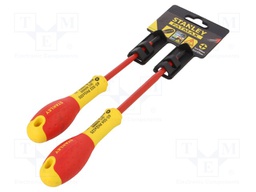 Kit: screwdrivers; Pcs: 2; insulated; 1kVAC; Size: SL/PH1,SL/PH2