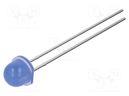 LED; blue; 4.8mm; 1120mcd; 140°; Front: convex; 2.9VDC; No.of term: 2