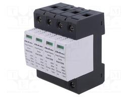 Surge arrestor; Type 2; Poles: 4; for DIN rail mounting; -10÷85°C