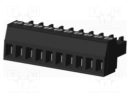 Connector: pluggable terminal block; plug; female; straight; 300V