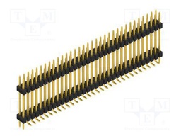 Connector: pin strips; pin header; male; PIN: 66; 2.54mm; SMT; 2x33