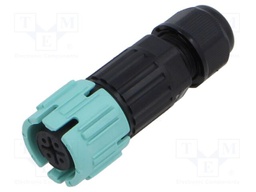 Connector: AC supply; soldering; male,female; 10A; 450V; ways: 4