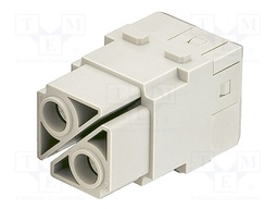 Han 100A axial module, female 6-10 mm?