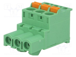 Pluggable terminal block; 5mm; ways: 3; angled 90°; plug; female
