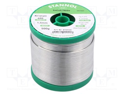 Soldering wire; Sn99,3Cu0,7+NiGe; 1.5mm; 0.5kg; lead free; 227°C