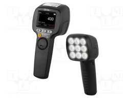 Meter: tachometer, LED stroboscope; Display: LCD; Temp: -10÷55°C