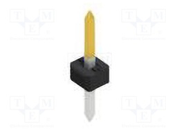 Connector: pin strips; pin header; male; PIN: 1; 2mm; THT; 1x1; 100V