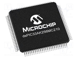 IC: dsPIC microcontroller; 256kB; 64kBRAM; TQFP100; 3÷3.6VDC; reel