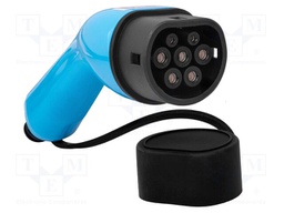 EMobility: plug; three-phase; Type 2 female; 32A; blue