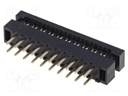IDC transition; PIN: 20; THT; for ribbon cable; 1mm; Layout: 2x10