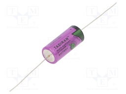 Battery: lithium (LTC); 3.6V; 2/3AA,2/3R6; axial; Ø14.7x33.5mm