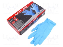 Protective gloves; Size: 7; blue; nitryl