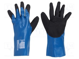 Protective gloves; Size: 11,XXL; blue; HPPE,nitryl,polyester