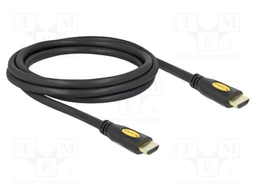 Cable; HDMI 1.4,High Speed + Ethernet; Len: 2m; black; 28AWG