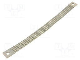 Braids; earthing tape; 25mm2; Ø1: 9mm; Ø2: 9mm; 150A; L: 280mm