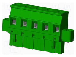 Connector: pluggable terminal block; plug; female; angled 90°