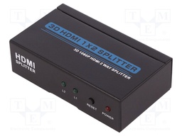 Splitter; HDMI 1.3; Colour: black; Input: DC socket,HDMI socket