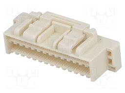 Plug; wire-board; female; CLIK-Mate; 1.5mm; PIN: 28; w/o contacts