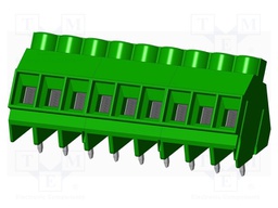 Connector: PCB terminal block; terminal; Plating: tinned; on PCBs