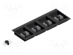 Connector: pin strips; pin header; male; PIN: 8; 2.54mm; SMT; 2x4