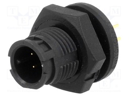 Connector: circular; Series: EN2; socket; male; THT; PIN: 4; 5A; IP68