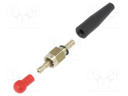 Connector: fiber optic; plug; FSMA; for cable; clamp