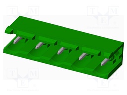 Connector: pluggable terminal block; socket; male; angled 90°