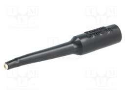 Test probe; 13A; black; Tip diameter: 1.6mm; Socket size: 4mm