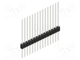 Connector: pin strips; pin header; male; PIN: 15; 1.27mm; THT; 1x15