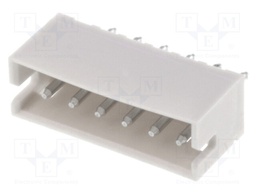 Socket; wire-board; male; ZH; 1.5mm; PIN: 6; THT; 50V; 1A; -25÷85°C