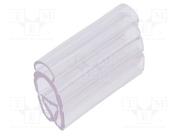 Markers for cables and wires; 4÷10mm; PVC; transparent; -30÷60°C